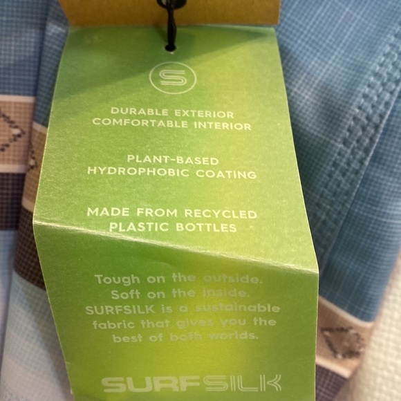 NWT Men’s QuickSilver Highline Surfsilk Blue Striped Board Shorts Size 40 - Picture 8 of 14